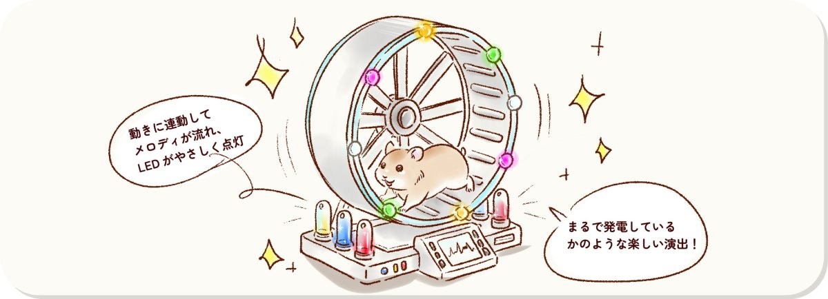 アイデアのネタ帳ペットグッズ「ハムハム発電所」