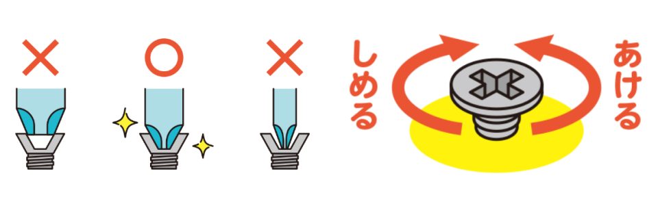 コラムネジの締め方